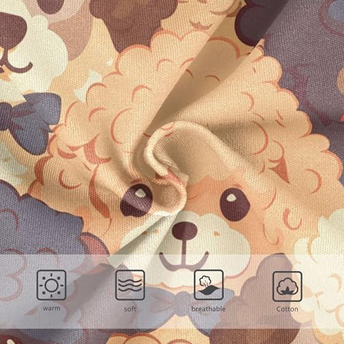 Fancy Toddler Underwear Floral 2t Cotton Girl Panties Cute Cute Kawaii Poodle Dogs Briefs Undies Kids3