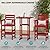nevilywood 3-Pieces Outdoor Bar Tall Set – 2 Adirondack Chairs wiht Bar Table,HDPE All-Weather Patio Furniture for Balcony, Backyard, Poolside – Red
