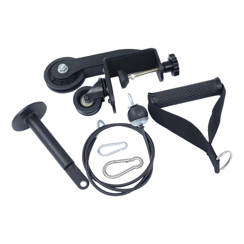 Sangle de bras de fer et poulie de musculation, accessoires pour un équipement de fitness polyvalent à domicile : musculation des biceps, entraînement des -bras, etc.