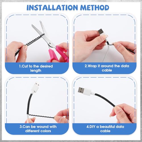 Protector de cable de datos USB y funda protectora para auriculares Frienda 4