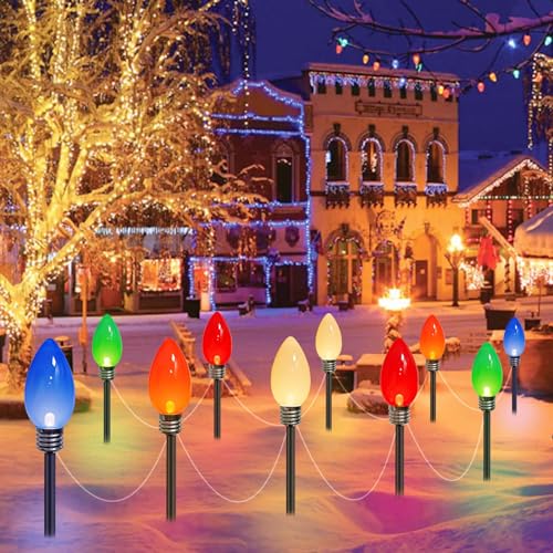 Luces navideñas solares BHCLIGHT C9 multicolor 10 pack miniatura 4