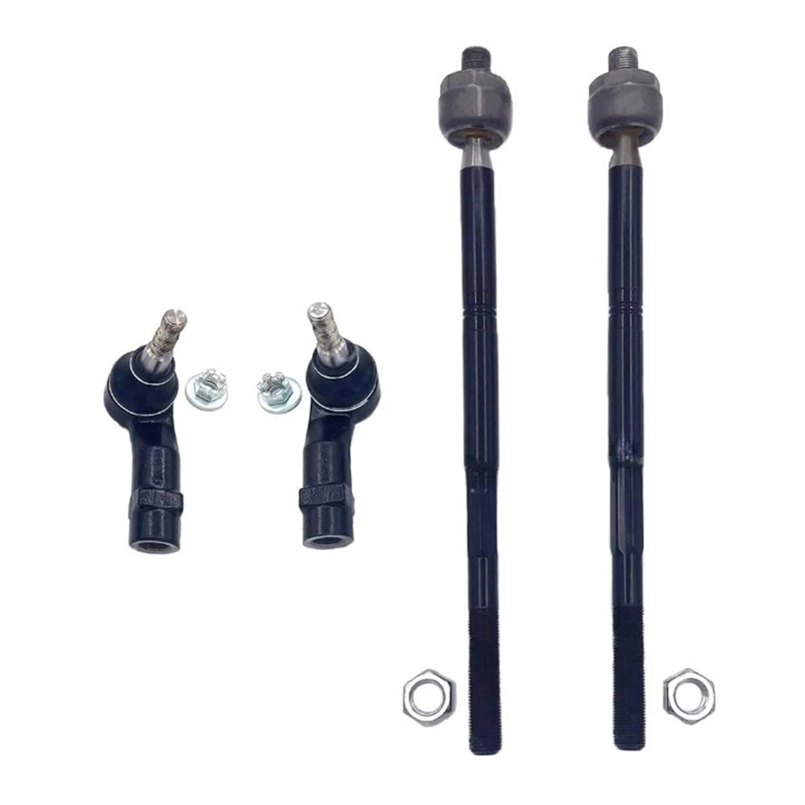 Tirante sterzo anteriore interno esterno set estremità cremagliera 4 pezzi compatibile con Dodge Dart, compatibile con Chrysler 200 2013 2014 2015 2016 2017
