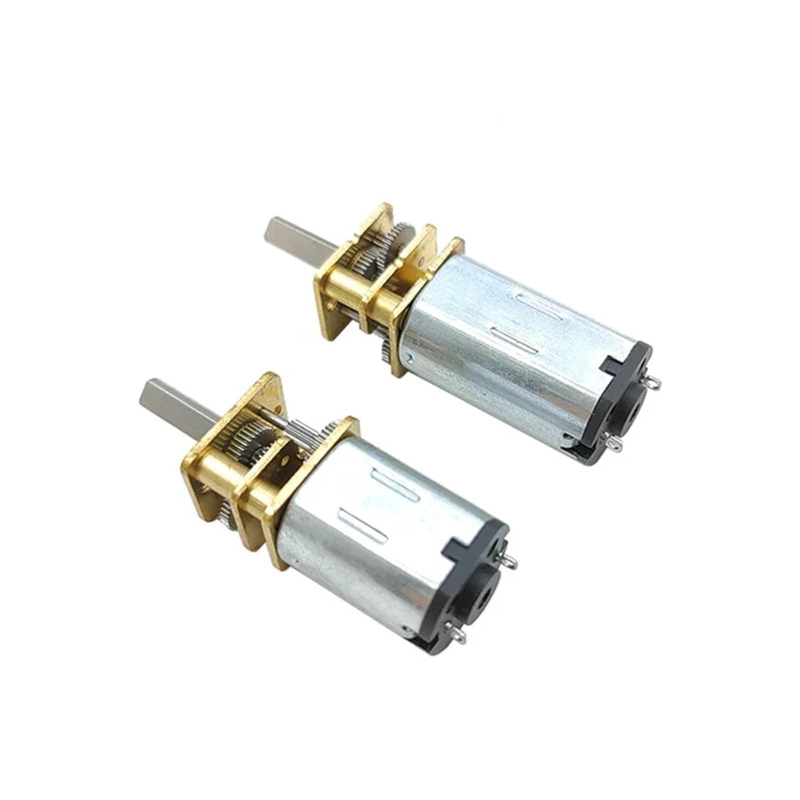 KLHRKNDGGO DC 3V/6V/12V N20 N30 Metal Gear Motor Straight Output Shaft 15-1000RPM Slow Speed High Torque WormAll Metal Gearbox Motor(N20,200RPM_12V)
