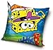 Nickelodoen Bob l'éponge Coussin carré 40 cm x 40 cm