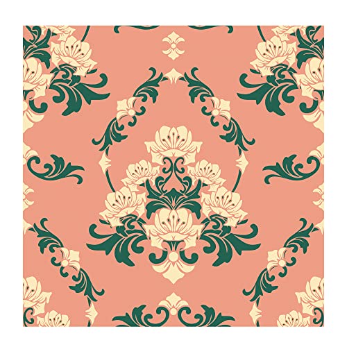 PAPER PLANE DESIGN Self-Adhesive Wallpaper Waterproof Theme Boho Wallpaper for Living Room Bedroom Office (Rococo Floral)