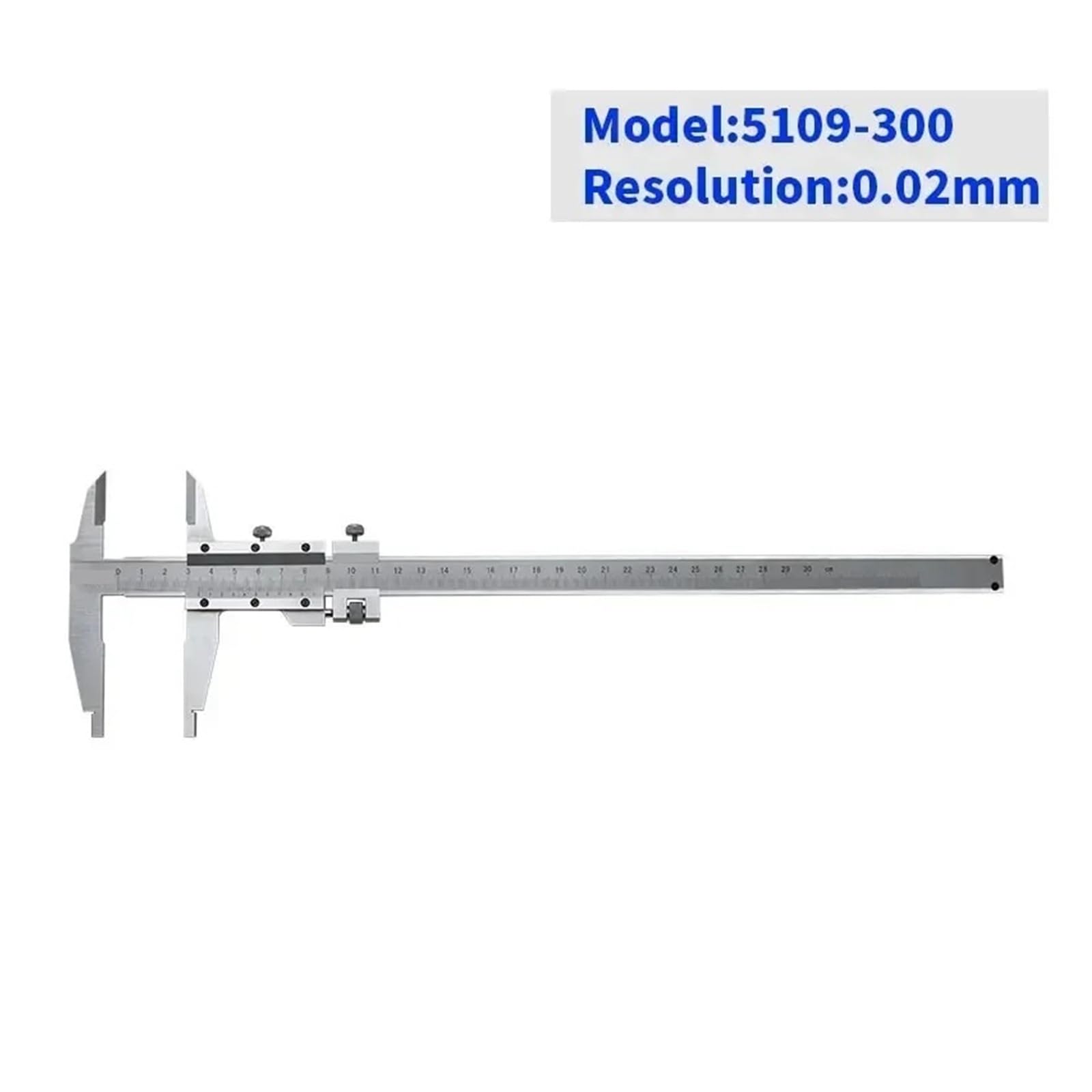 Calibrador Vernier de acero inoxidable de 0-150 mm Calibre de profundidad Calibre Calibre Vernier de acero inoxidable 150 mm(0-300mm type2)