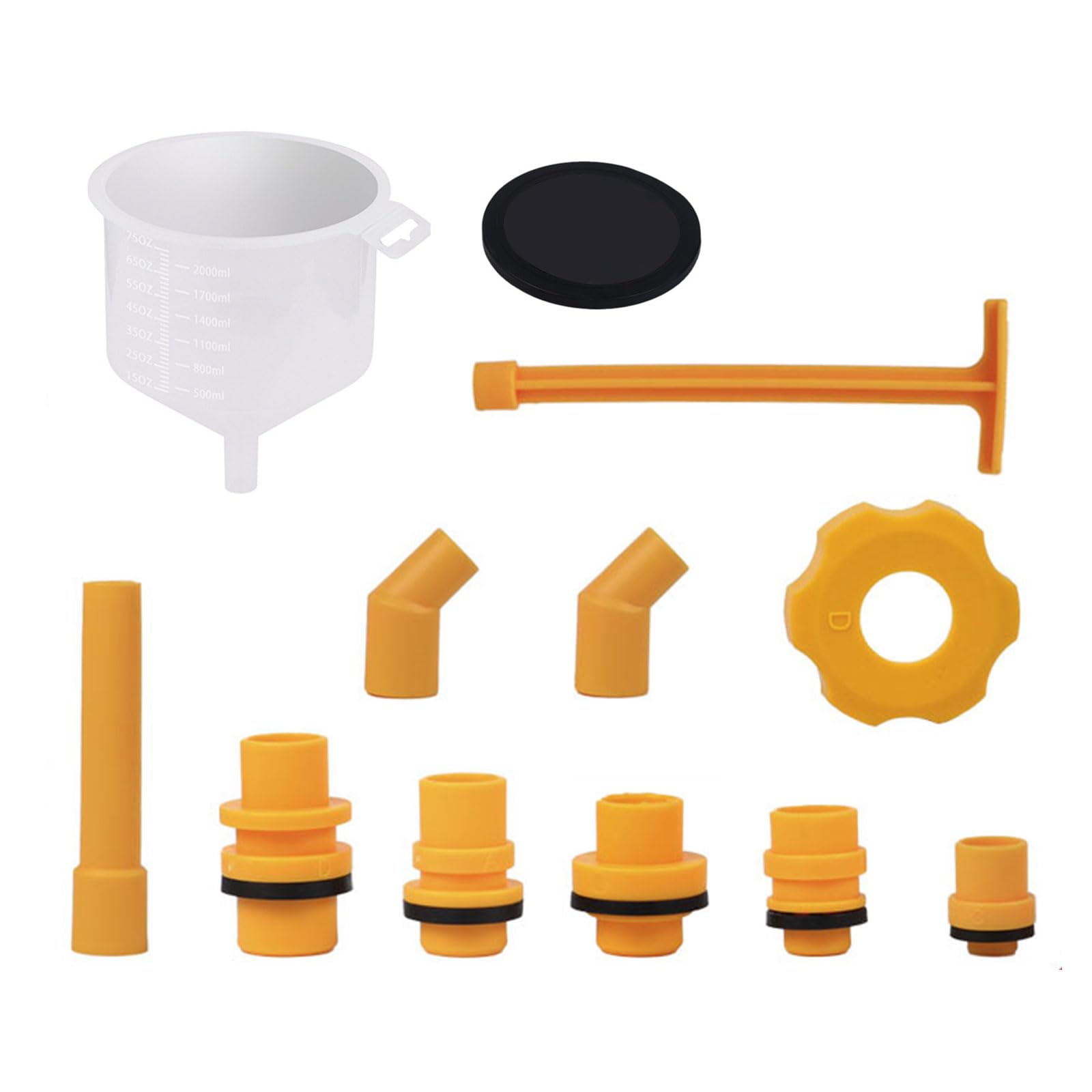Coolant Filling Funnel Spout Set Coolant Refills Ensuring None Leaks for DIYer Enthusiasts and Mechanics Funnel