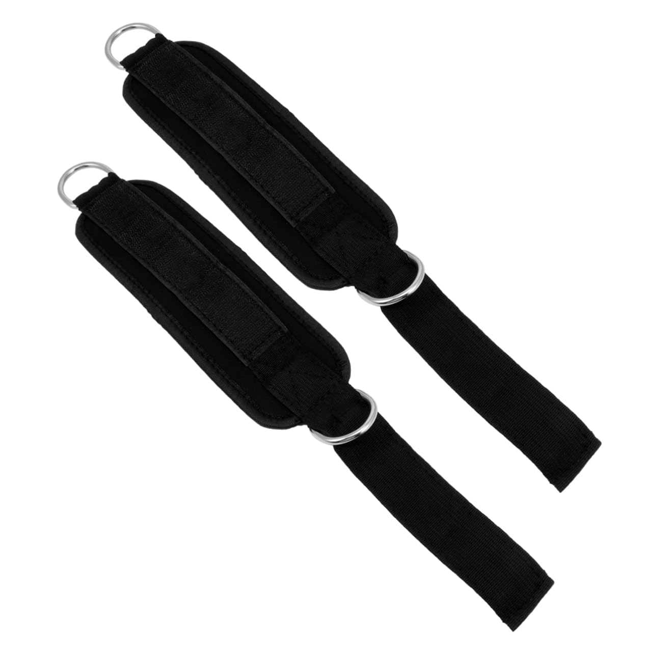 BESPORTBLE 2 Pairs Gym Leg Cuffs for Cable Machine Workout Ankle Straps Comfort-fit Design Metal Welded D-Ring for Cable Hip Adduction