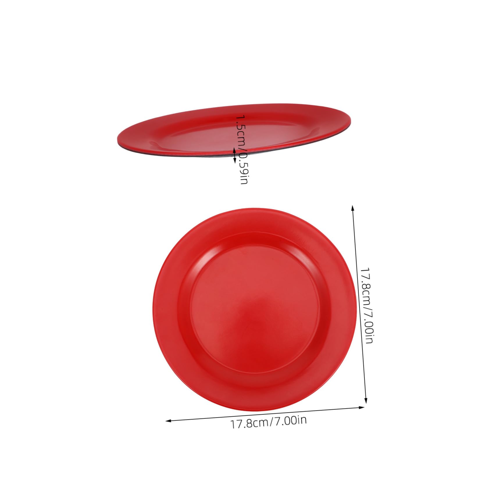 STOBAZA Rustic Dinnerware Inch Plates Heat Resistant Lightweight for Indoor Outdoor Camping Bbq Party Supplies