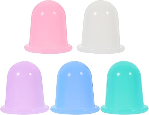 5 unids Silicona Cuerpo Masaje Ventosas Vacío Ventosas Cuerpo Chino Copa Anti Copa para Ojos Cara Cuerpo Pierna Brazos