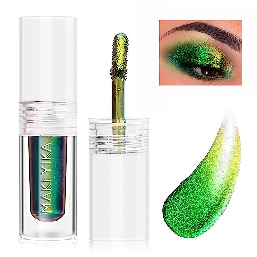MAKI YIKA Glitter Eyeshadow Liquid Green Yellow Color Shifting Eyeshadows