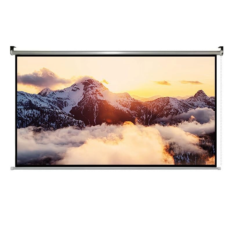 Schermo Proiettore Manuale Avvolgibile 72 Pollici HD Schermo Cinematografico Portatile 4:3/16:9 Schermo di Proiezione Pieghevole Telo Videoproiettore Esterno(72inch-4:3)