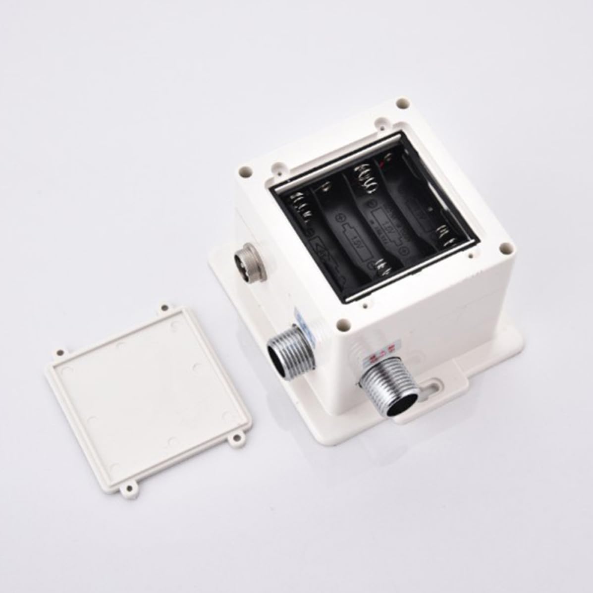 Toddmomy Grifo Automático Función Ahorro de Agua para Lavabo de Baño Sensor Infrarrojo Cobre Plateado y Encendido/apagado Automático