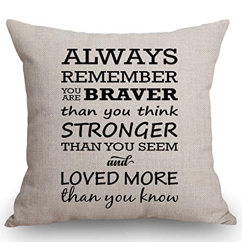 Inspirational Throw Pillow Cover 18x18