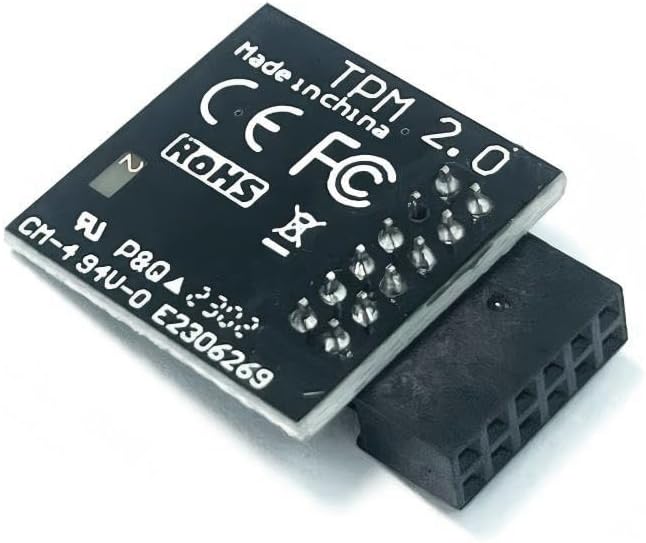 JINTAI TPM 2.0 Module TPM SPI 12Pin Module for MSI Motherboard MS4462 MEG B550 MAG B550 MAG B550M MAG B650 MAG B650M Compatible with TPM2.0