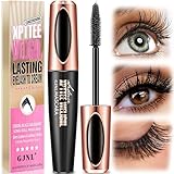 4D Silk Fiber Lash Mascara Waterproof - Gifts for Women Natural Long Lasting Mascara Black Volume and Length, Thickening Lengthening No Clumping