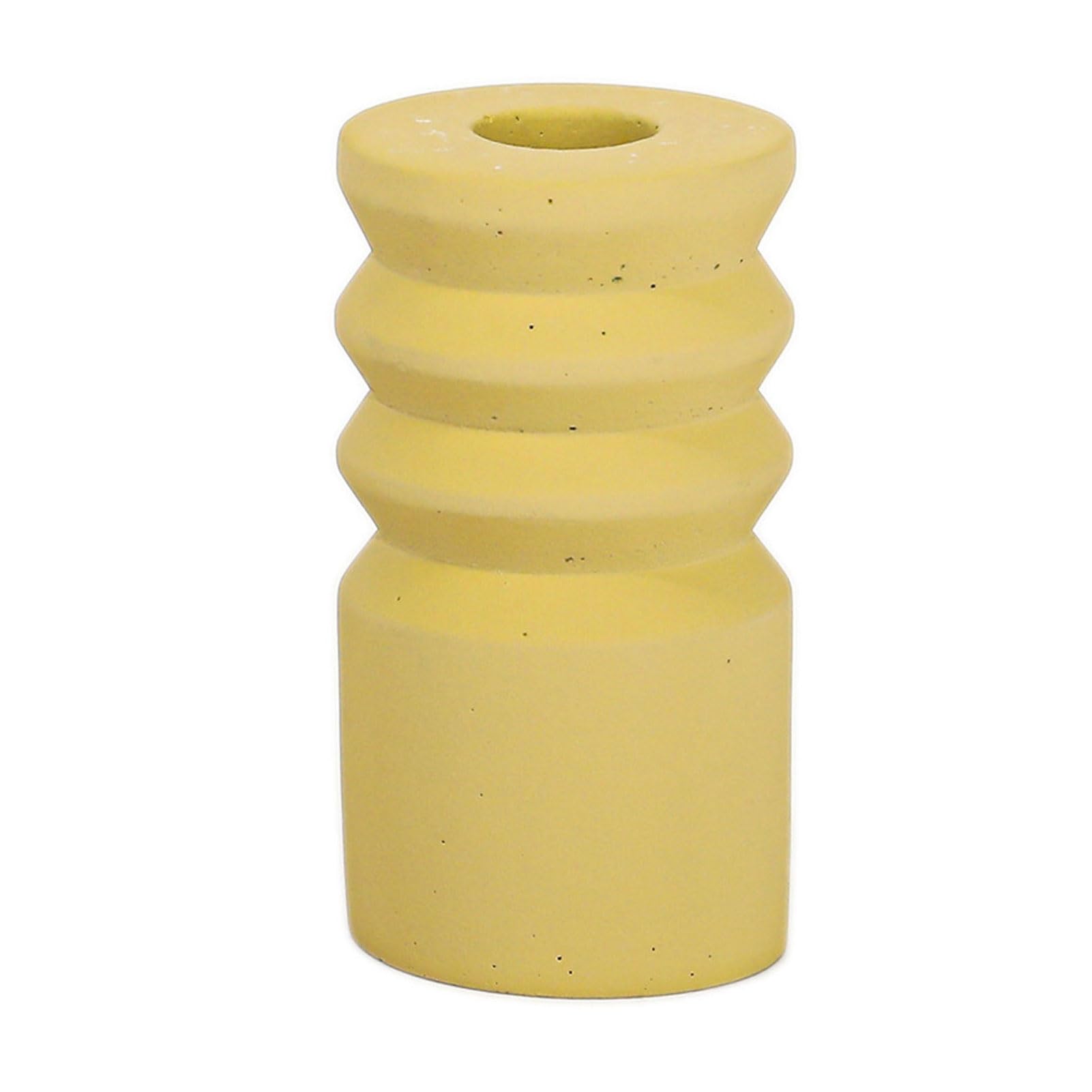 Support de ciment moderne gris conique pour décoration de table et bureau