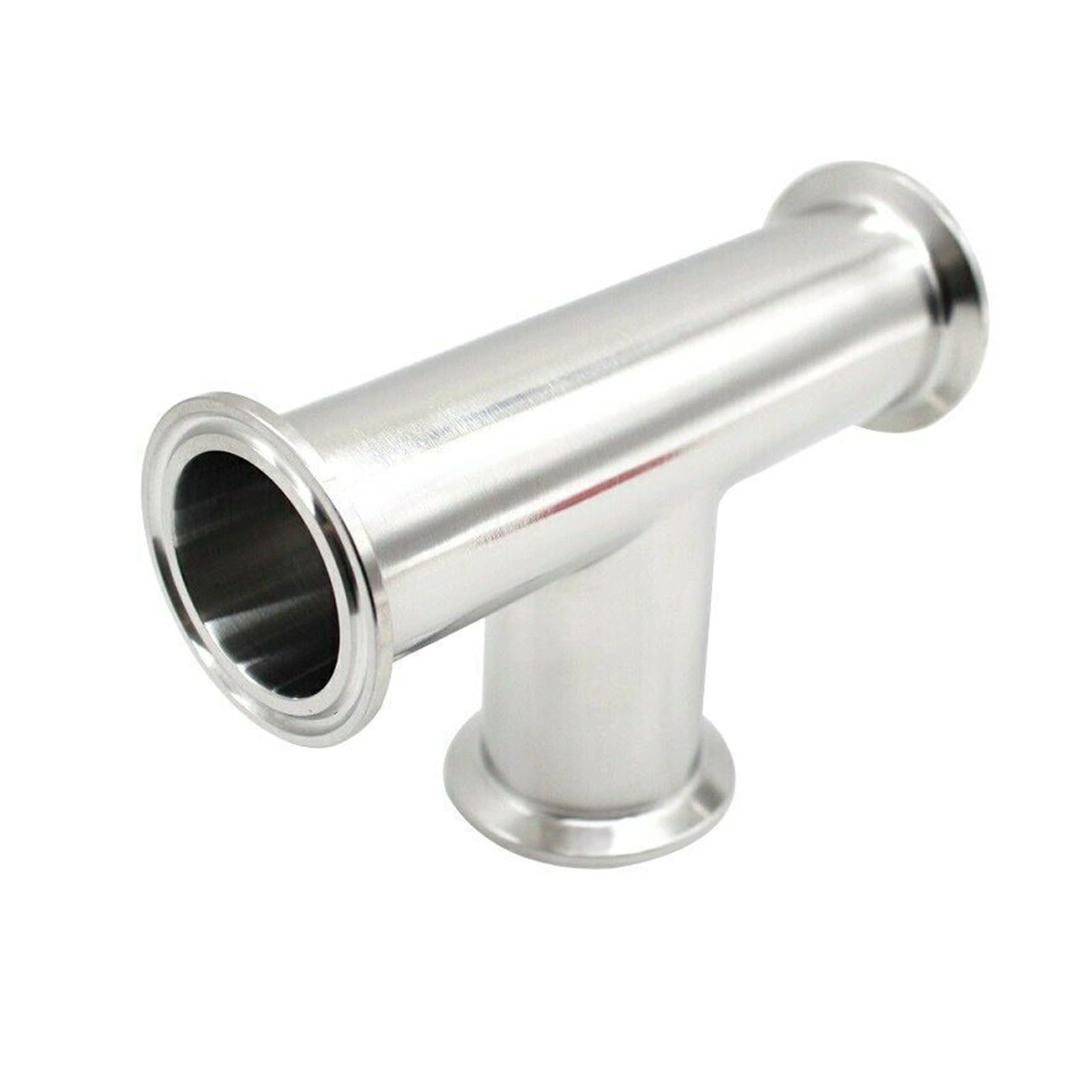 OD19mm-102mm SS304 3 Way tee Ferrule 1.5 2 3 Fit 1.5-4 Inch Tri Clamp (Color : 51mmx Ferrule 64, Size : SS304)