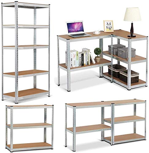 Estantería Para Cargas Pesadas, 180 X 90 X 40 Cm, Capacidad De Carga De Hasta 175 Kg Por Estante, Se Puede Utilizar Como Estantería Para Sótano, Almacenamiento, Taller O Garaje, Color Primario Estantería Para Cargas Pesadas, 180 X 90 X 40 Cm, Capacidad De Carga De Hasta 175 Kg Por Estante, Se Puede Utilizar Como Estantería Para Sótano, Almacenamiento, Taller O Garaje, Color Primario