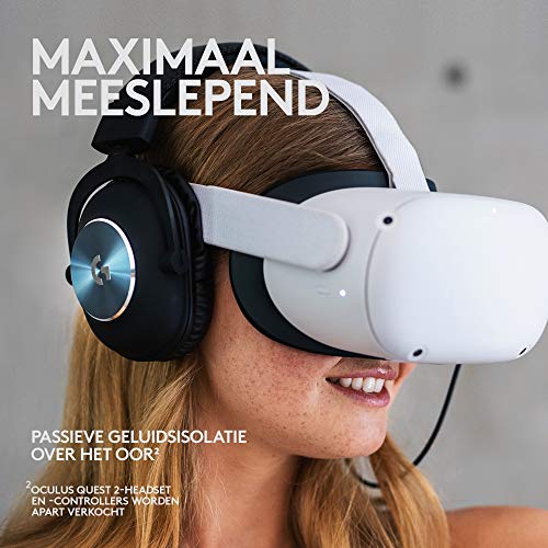 Logitech G PRO Gaming Headset voor Oculus Quest 2 - Op Maat Gemaakte Kabel, PRO-G Precisie Gaming Audio Driver, Staal en… - Image 4