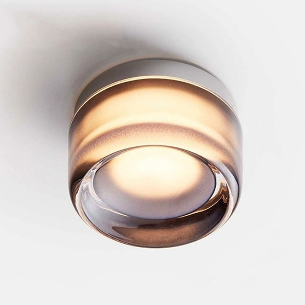KXEcoLife Wall lights for bedroom Sconce Ceiling Flush Mount LED Light Round Acrylic Shade Lamp Hardwired Ambient Lighting Fixture Small Compact Luminaire Bedroom Living Room Hallwa
