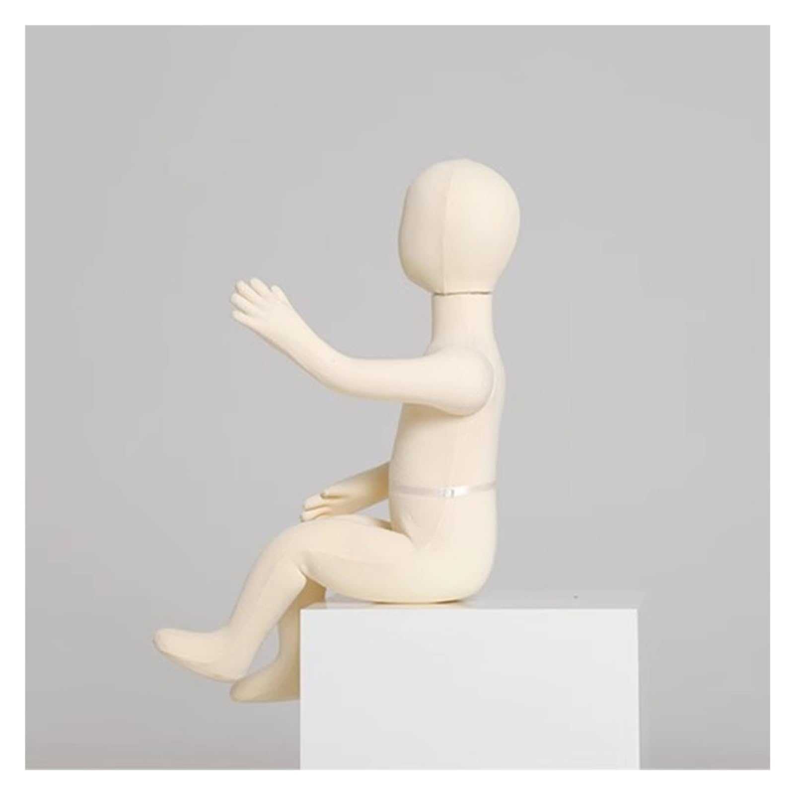 Mannequin de couture pour enfant de 1 à 9 ans, buste de couture pour tout-petit en position assise, parfait pour les projets de loisirs créatifs et les vitrines, taille 3 ans, idéal pour les acti
