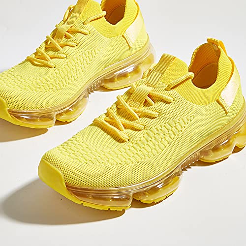 Image of LUCKY STEP Women Air Cushion Fashion Sneakers Breathable Casual Comfortable Lightweight Walking Shoes
