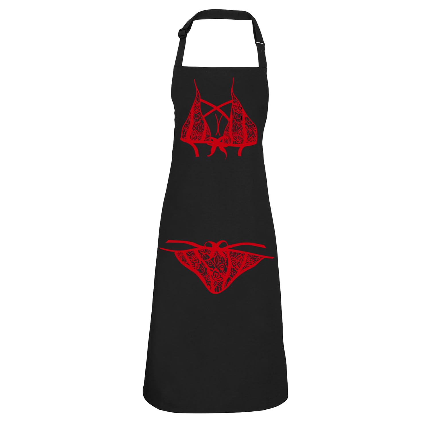 SMARTYPANTS Red Lace Lingerie Apron| Naughty & Humorous Apron for Him or Her | Funny Novelty for Couples | Gag Gift for Bachelor/Bachelorette Parties & Anniversaries