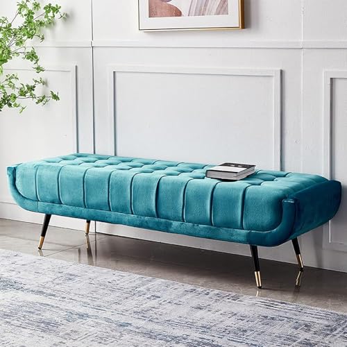 Banc de chambre moderne capitonné de luxe avec assise haut de gamme