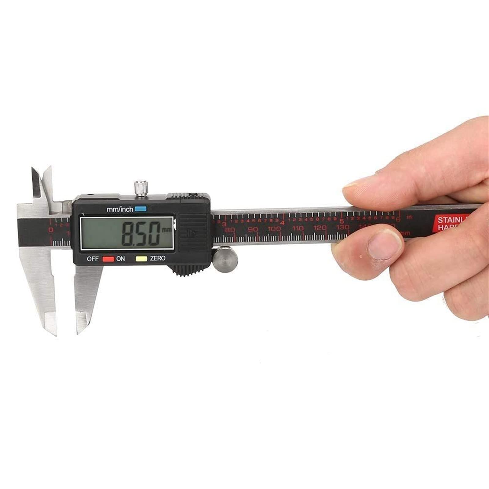 Suwmiarka Elektroniczna, 0-150 Mm, Stal Nierdzewna, Suwmiarka Cyfrowa, Elektroniczny Mikrometr, Narzędzie Pomiarowe, Linijka, Linijka