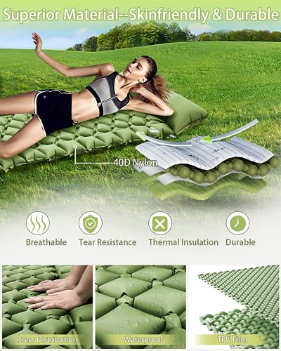 Sleeping-Pad-for-Camping-Self-Inflating-Camping-Air-Mattress-Built-in-Foot-Pump-Sleeping-Mat-Camping-with-Pillow-Backpacking-Hiking-Traveling
