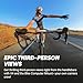 Insta360 X4 Road Cycling Bundle (Independent) - Waterproof 8K 360 Action Camera, 4K Wide-Angle Video, Invisible Selfie Stick Effect, Removable Lens Guards, 135 Min Battery Life, AI Editing
