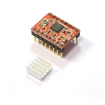 Stookin A4988 Nema 17 Stepper Driver Module with Heatsink for Ramps 1.4 3D Printer