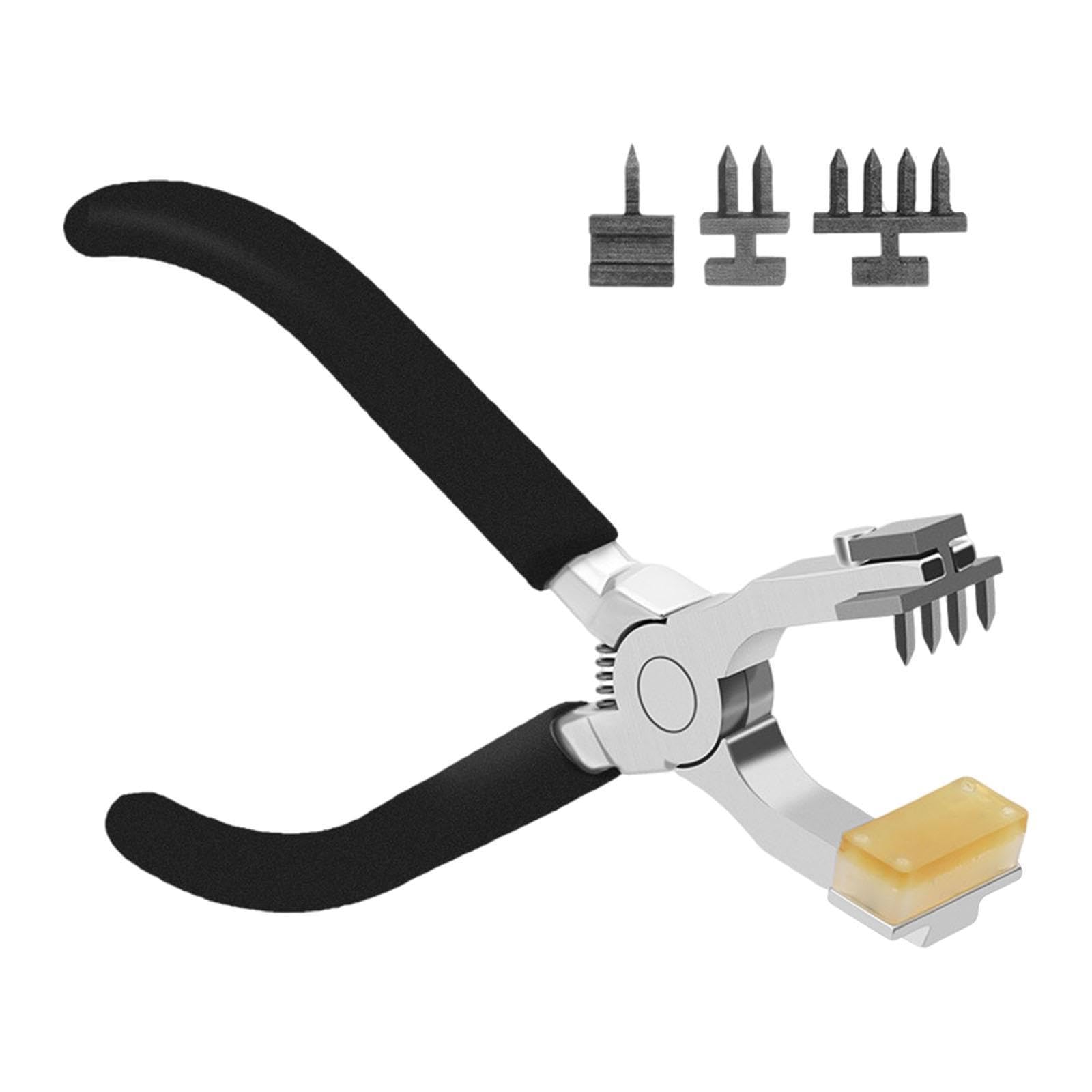 Perforadora de Cinturón Manual con Cabezal Múltiple Extraíble, Mango Ergonómico de PP, Resistente Y Práctica para Perforar Agujeros en, a