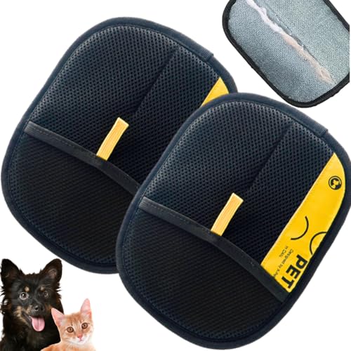 Image of Tarifa Pets Hair Remover, Goalintent Pet Hair Remover, Electrostatic Pet Hair Remover, Gloves Pet Hair Removal for Cat & Dogs, Reusable Pet Hair Remover Glove (2pcs)