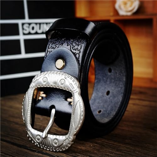Retro Personality Trend Belt Men's Leather Pin Buckle Top Layer Cowhide Denim Versatile Slacks Belt3