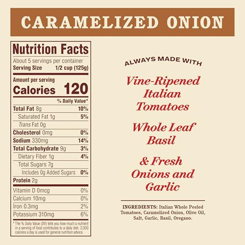 Image of Rao's Homemade Caramelized Onion Sauce Made with Italian Tomatoes, 24 oz