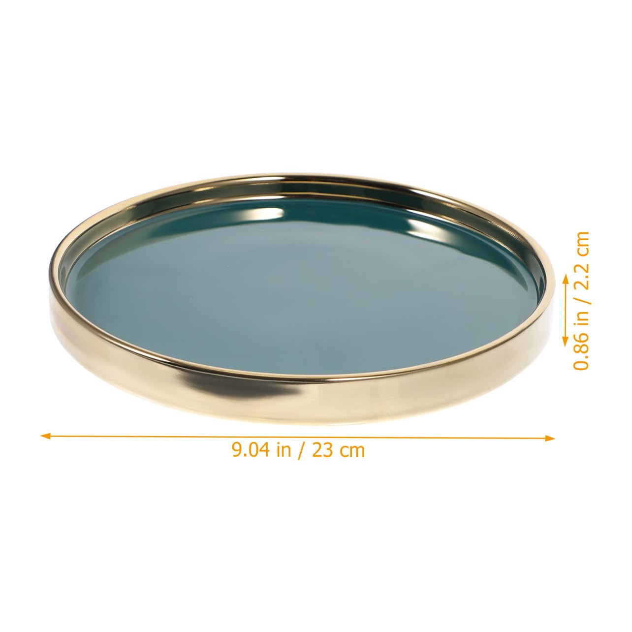 Alzata per Dolci in Ceramica Rotonda da 23cm Coperchio Trasparente, per Servire Dessert e Pie Durante Compleanni e Matrimoni