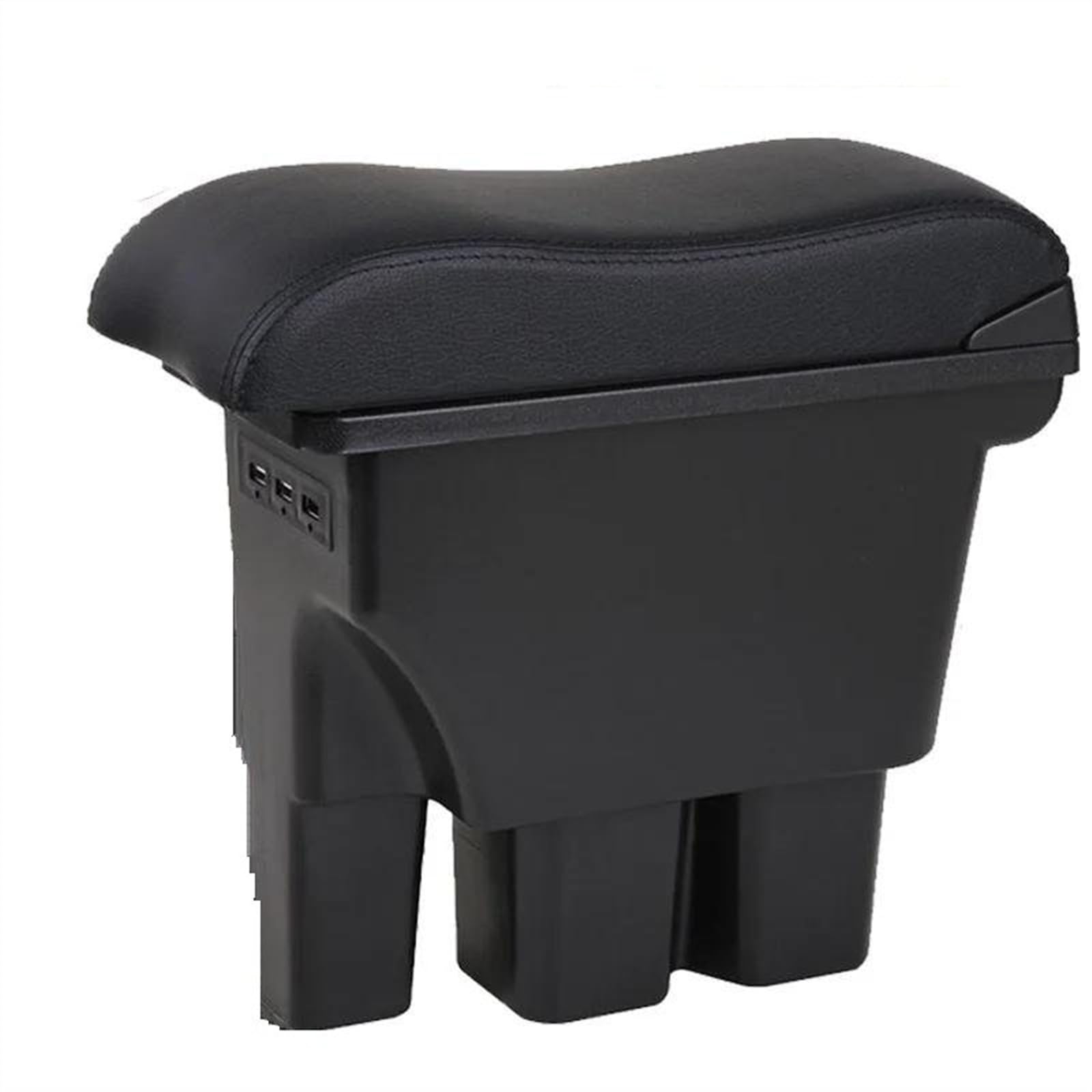 NOHEEU Armrest Box With Multifunctional Support PU Upholstered Car Interior Modification Accessories For Jimny JB74 2018-2022(A2 Black Black line)