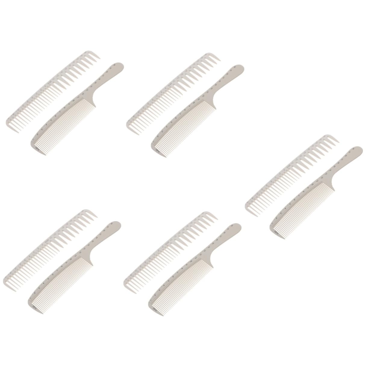 FOMIYES 10stücke Haarschneidekämme Mit Maßstab Professionelle Friseurkämme Für Haarschnitt Und Styling Leicht Und Ergonomisch Für Friseursalons Und Heimgebrauch