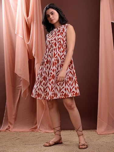 Image of PURVAJA Women's Cotton Dress(Floe-207-210)