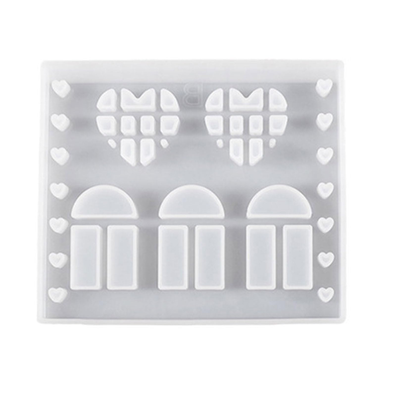 Tsophreniq Silicone House Molds Craft Supplies Plaster Soap for Christmas Decoration Love Silicone Plaster