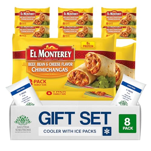 Salutem Vita – Beef Bean Cheese Flavor Chimichangas Frozen Meal,