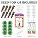 Strawberry Seed Pod Kit, 8 Pod Kit (Include Seed Marigold/Dwarf Sunflower/Shameplant/Cherry Tomato/Strawberry) Seed Pod Kit Compatible with All Indoor Hydroponics