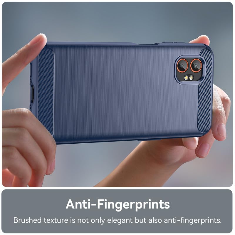 Image of Basic Case for Samsung Galaxy X Cover 7 Pro (Carbon Fibre Blue)