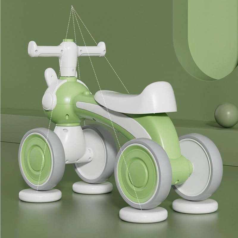 Coche sin Pedales Bicicleta de Equilibrio for Interiores y Exteriores sin Pedales Andador for bebés Juguetes Ruedas silenciosas, Primera Twister Coches