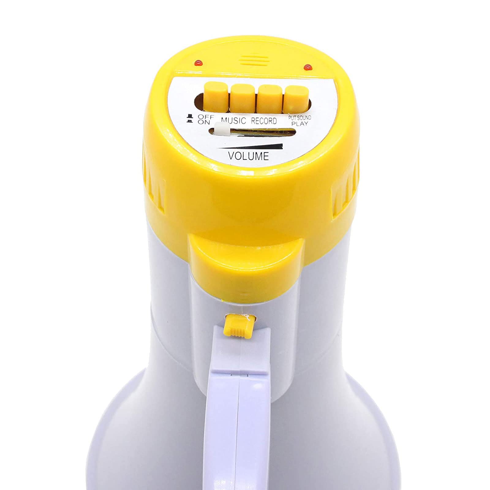 CASOTA Megáfono Altavoz PA Bullhorn Megáfono de Mano Megáfono con Control de Volumen y grabadora de Voz for Ejercicios de Seguridad Micrófono (A)