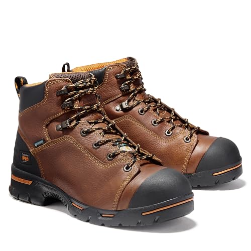Image of Timberland PRO Men's Endurance 6 Inch Steel Safety Toe Puncture Resistant Waterproof Industrial Work Boot