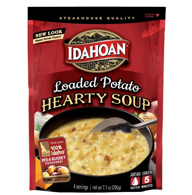 Idahoan Loaded Potato Soup (Pack of 3) 7.1 oz Bags