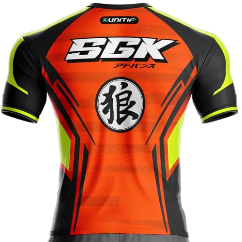 Maillot Thaïlande X Japon SGK-1 entraînement de Football (FR/ES, Alpha/Lettres, M, Taille Normale, Taille Normale, Orange)
